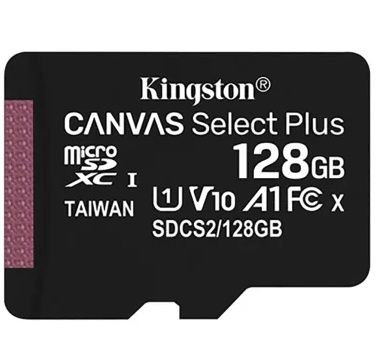 Image of Kingston microSD-XC 128GB Class10 UHS-I U1 A1  (100R10W) Canvas Select Plus (IT14762)
